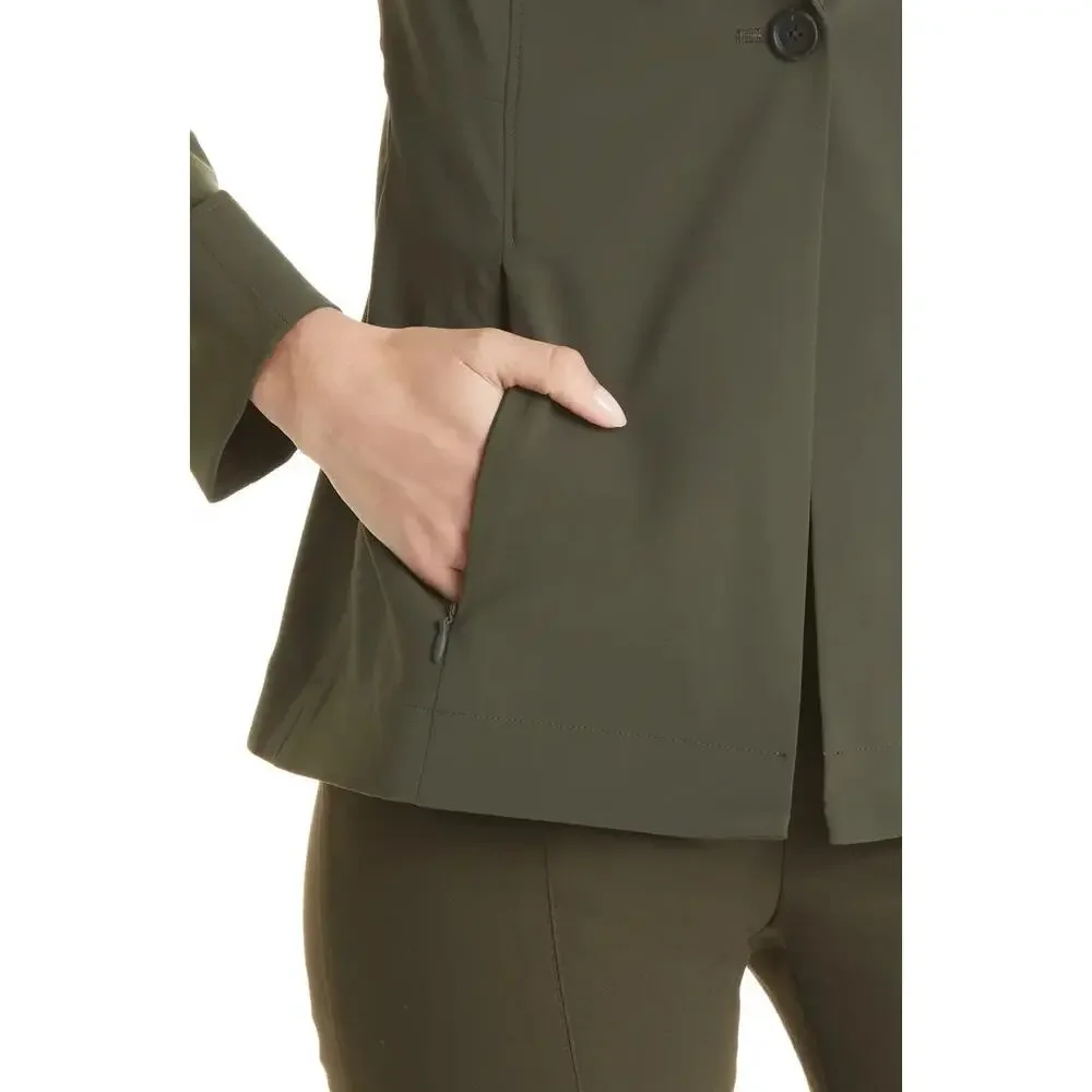 MM LaFleur Moreland OrigamiTech Jacket Olive Green Women's 12 Pockets Gorpcore - Picture 6 of 16